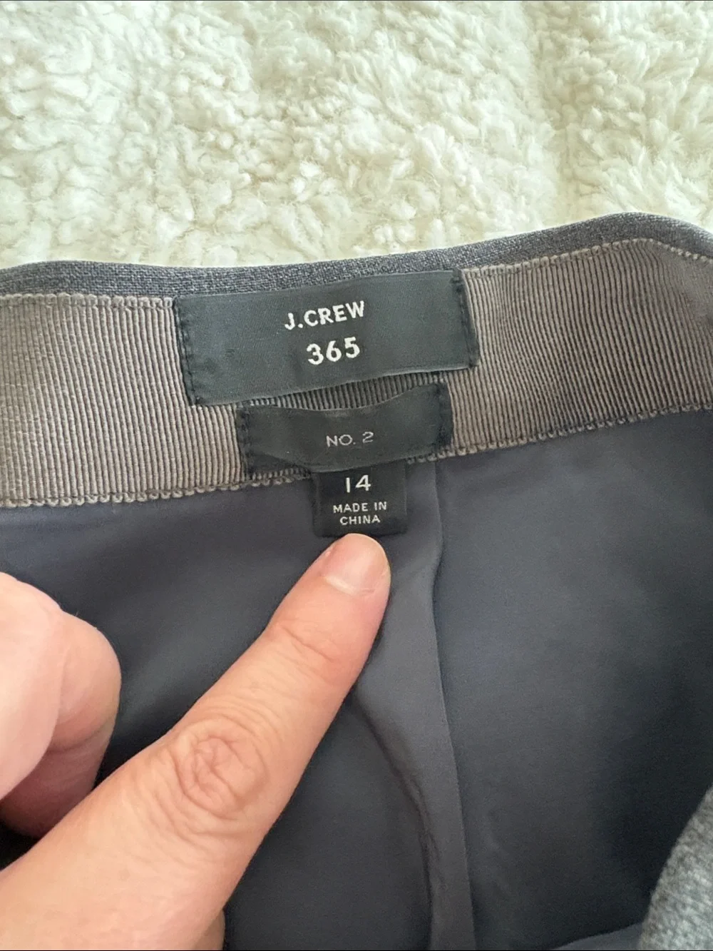J. Crew Charcoal Gray Pencil Skirt